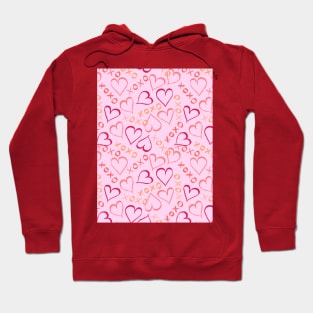 Love Hearts, XOXO - Pink Hoodie